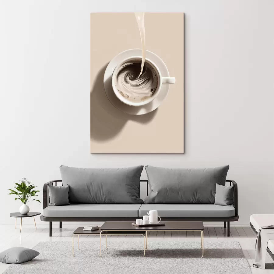 Fototapete Kaffeetasse von oben s48438