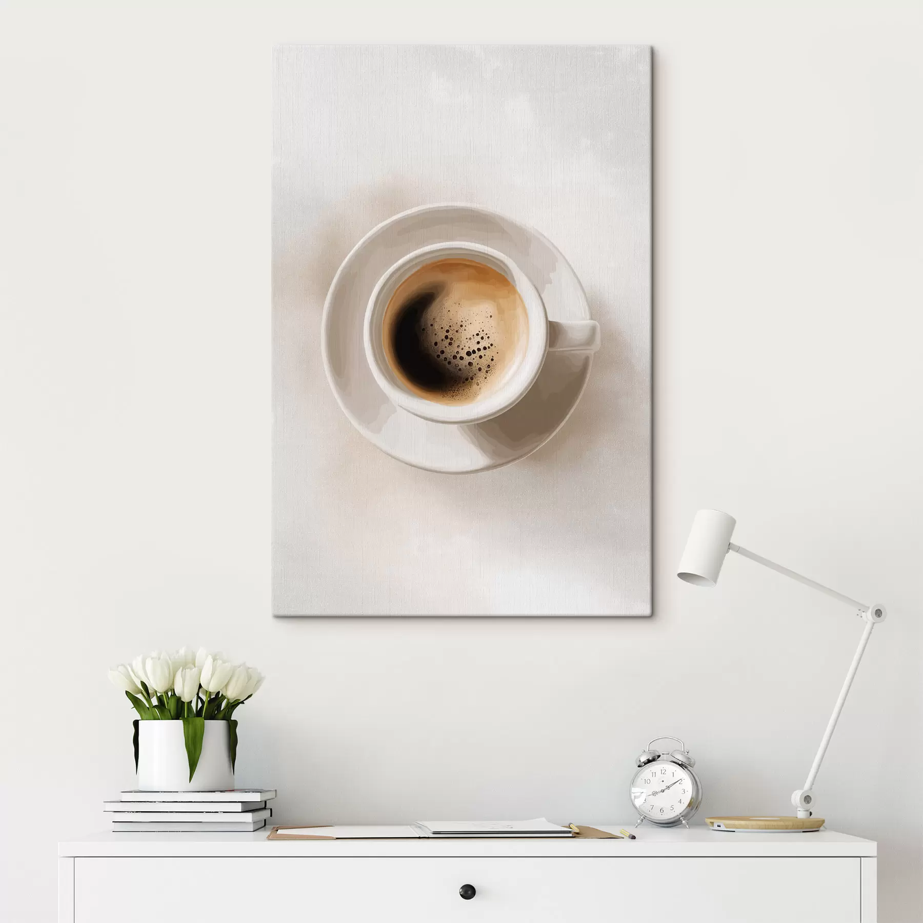 Fototapete Espresso – Draufsicht s48443