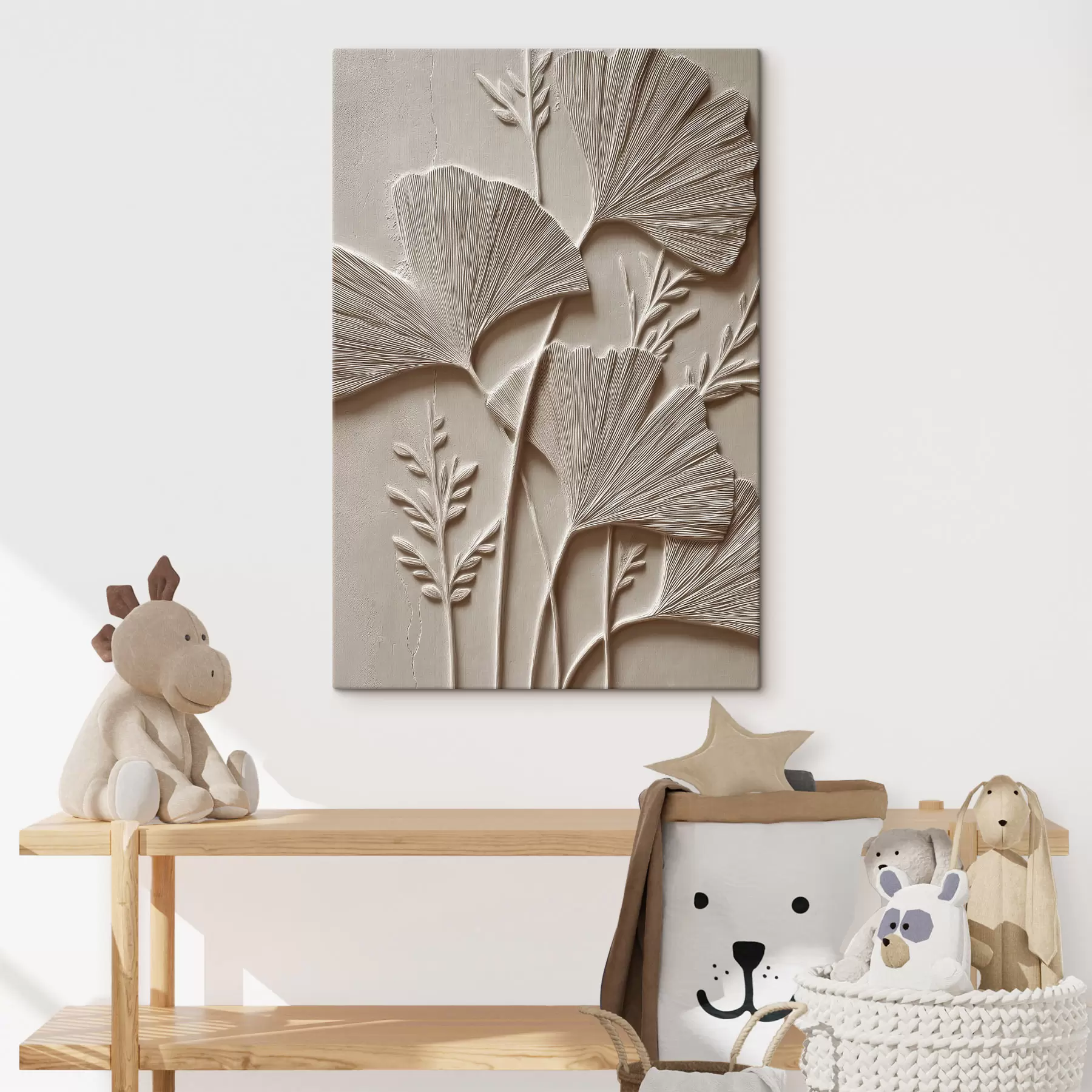 Fototapete Botanische Wandtextur s48449