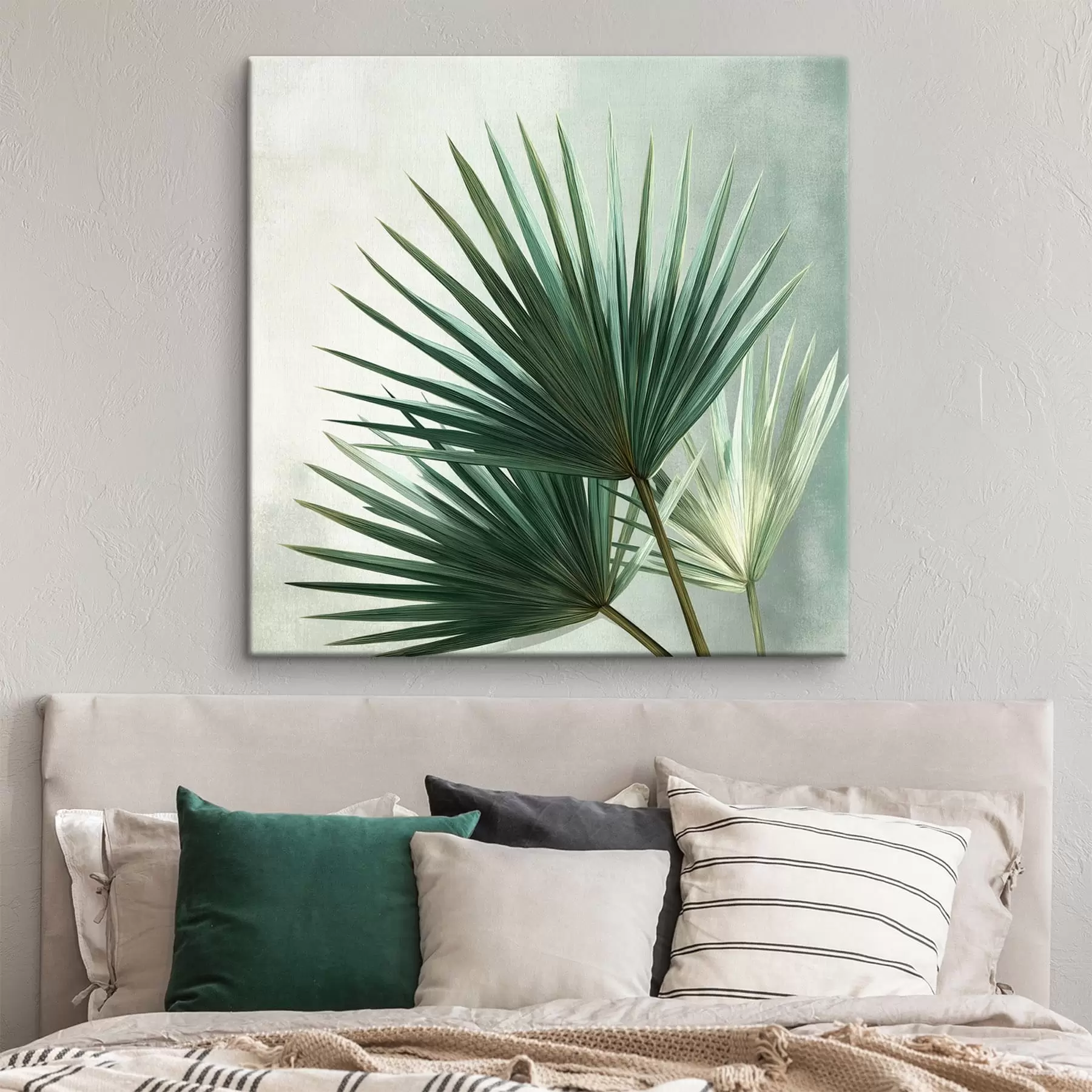 Fototapete Komposition aus Palmblättern s48465