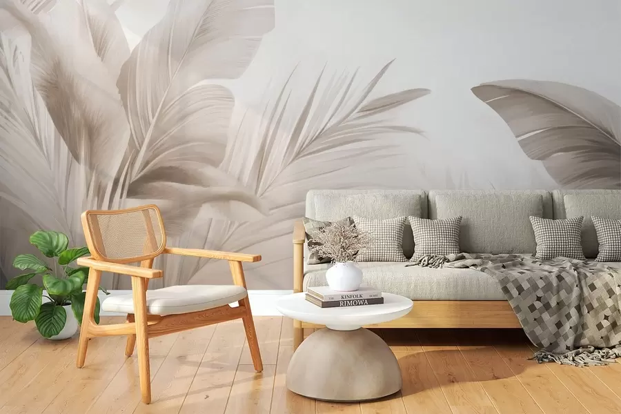 Fototapete Bananenblätter, lange Blätter w05377