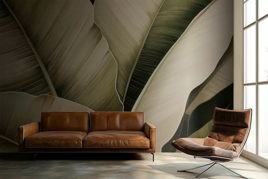 Fototapete Bananenblätter, lange Blätter w05403