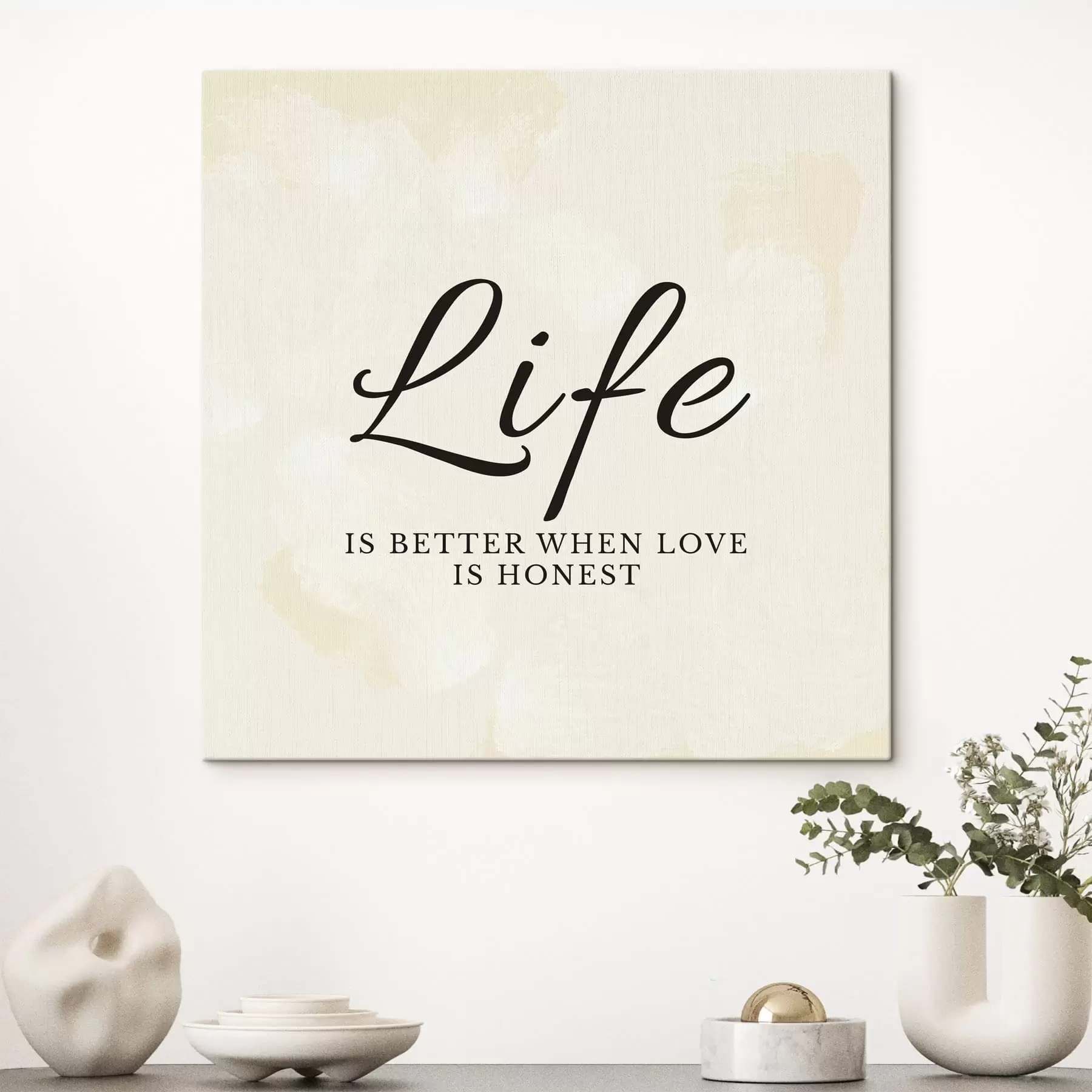 Fototapete Text auf leicht strukturiertem Hintergrund s48029