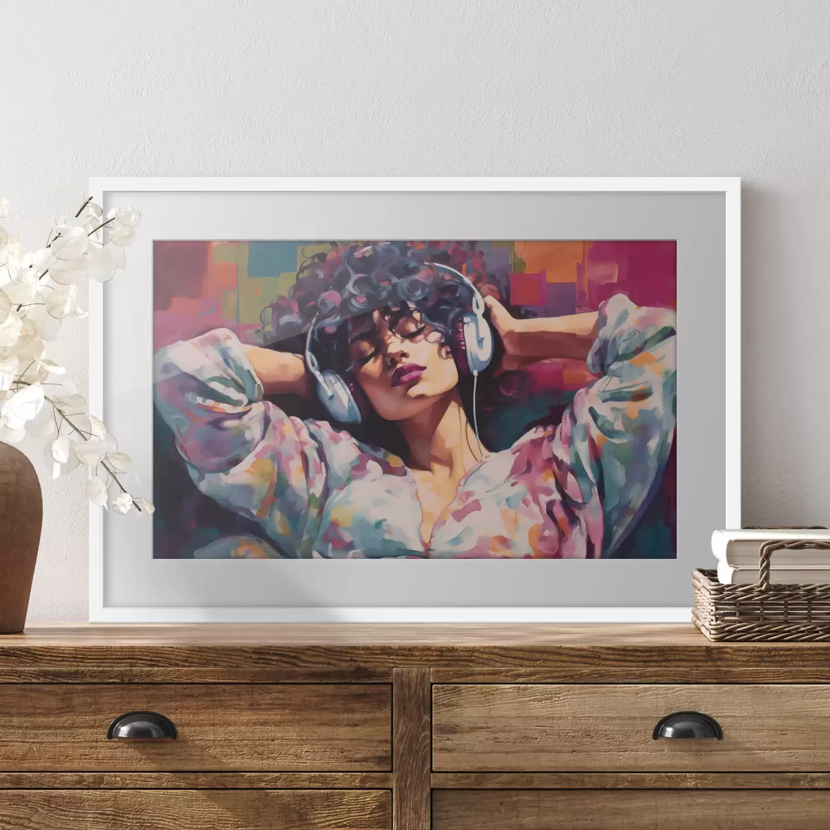 Poster Frau und Wärme f48335