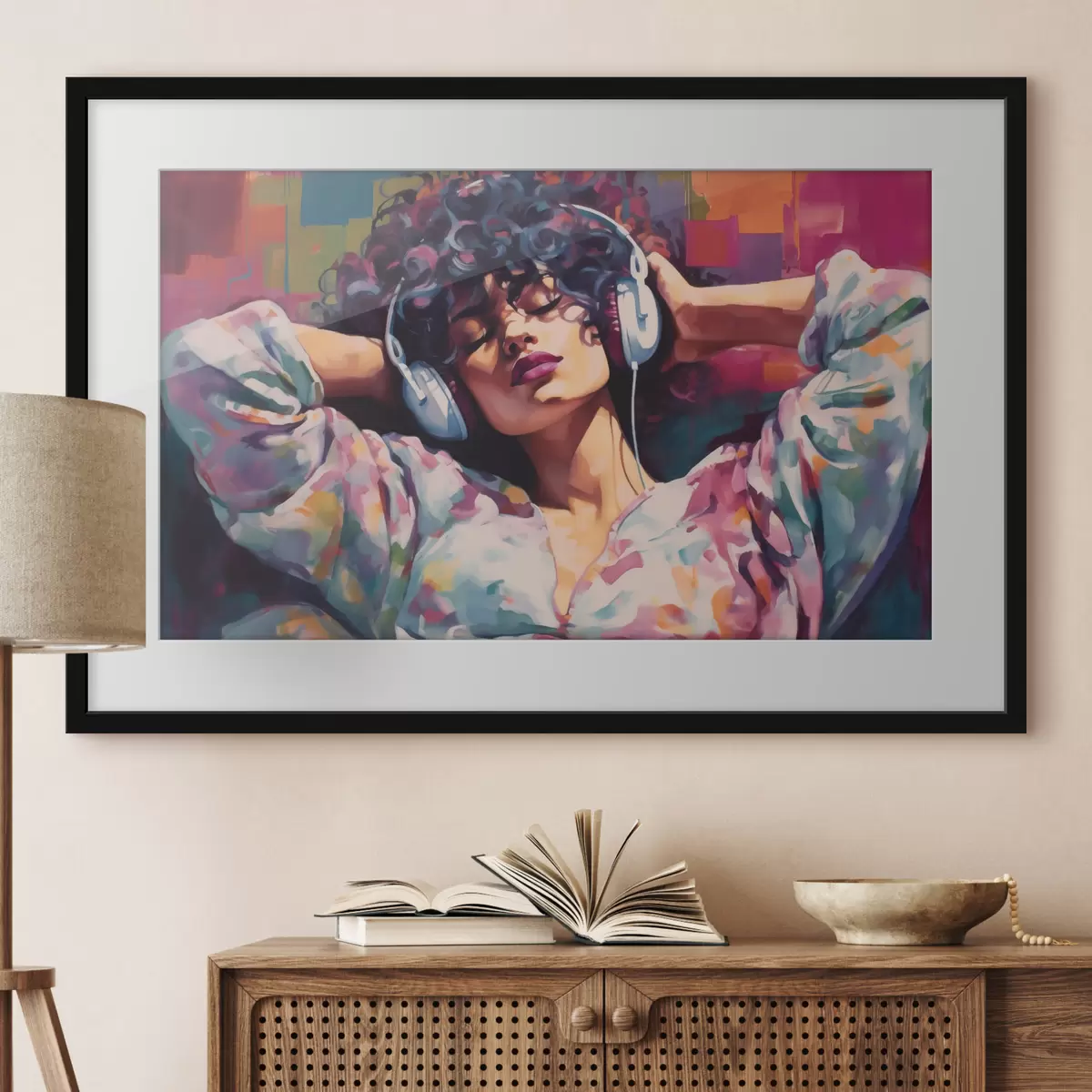 Poster Frau und Wärme f48335