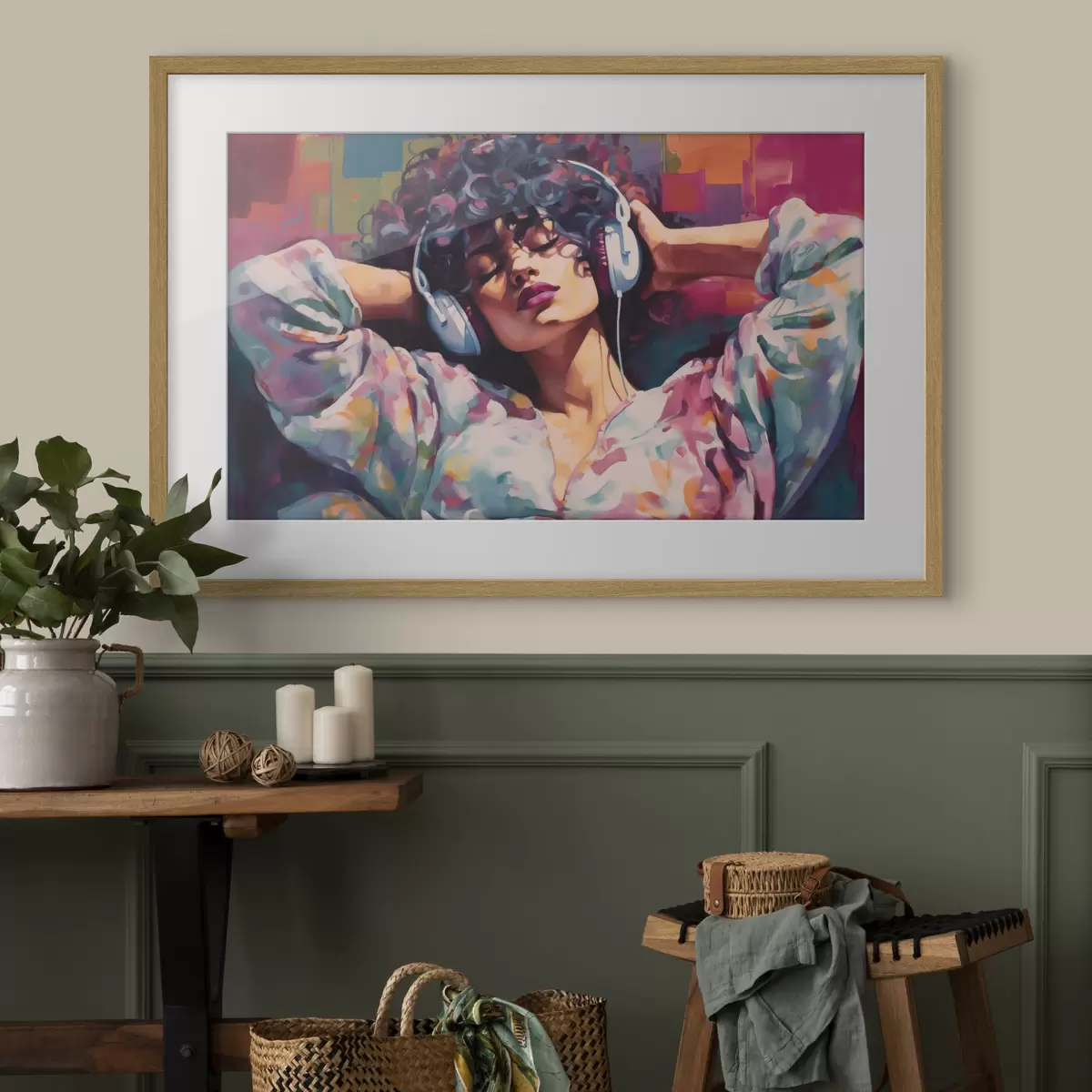 Poster Frau und Wärme f48335