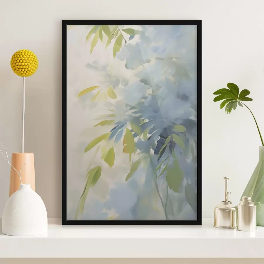 Fototapete Abstraktion von Pflanzen als Nachahmung der Malerei f48499