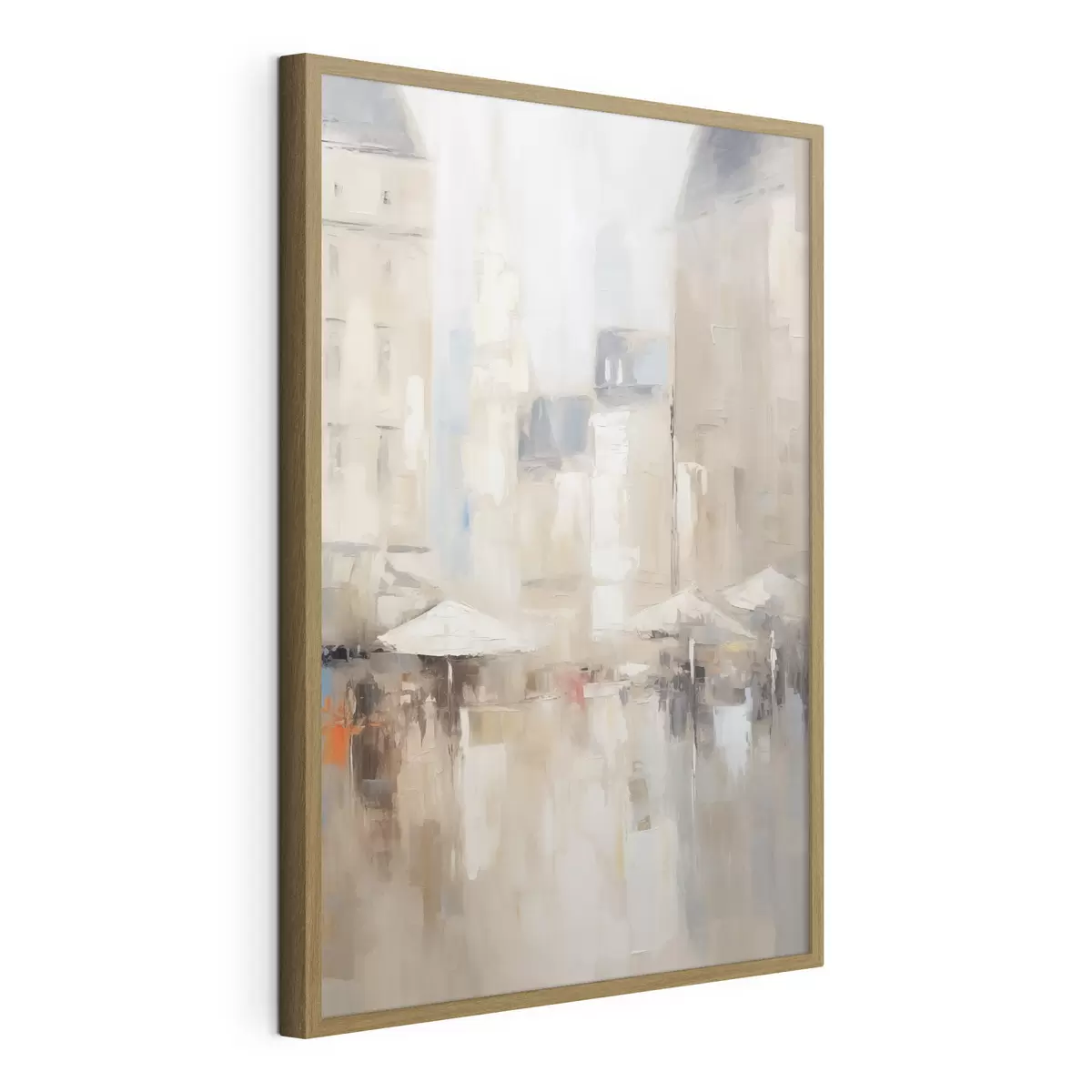 Poster Abstrakte Stadtlandschaft im Stil der Malerei f48501