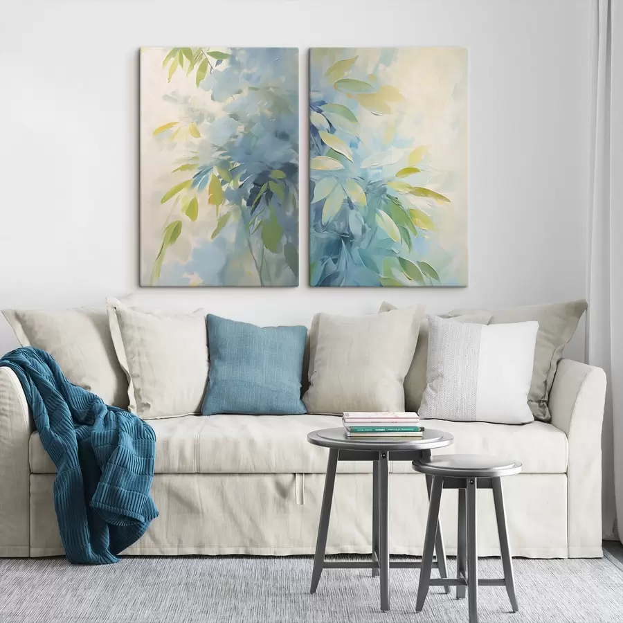 Fototapete Abstraktion von Pflanzen als Nachahmung der Malerei m30246