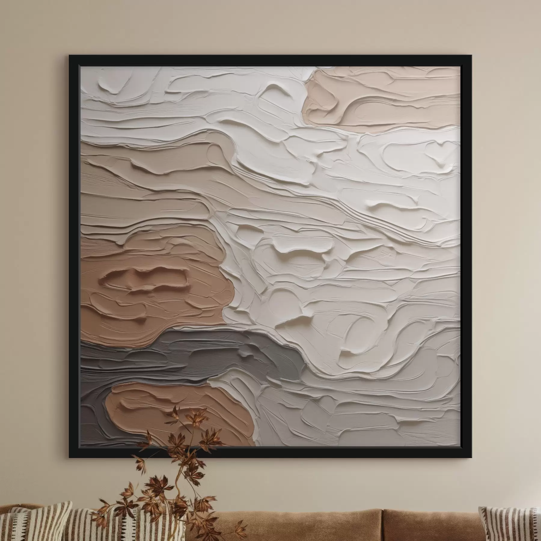 Fototapete Abstrakte Komposition, Nachahmung der Malerei f48508