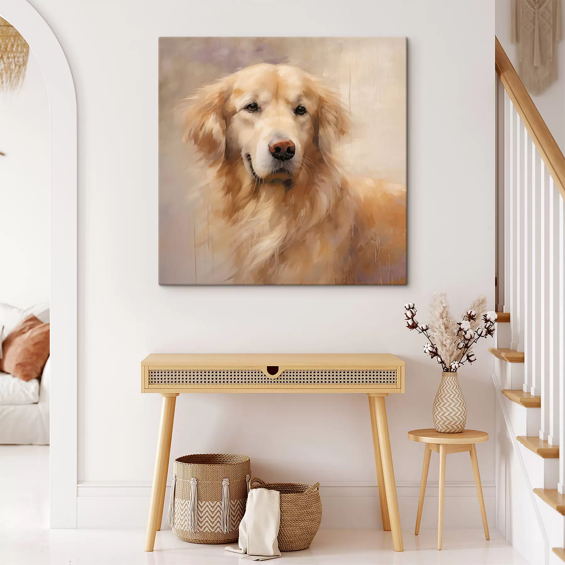 Fototapete Porträt eines Retrievers s48222