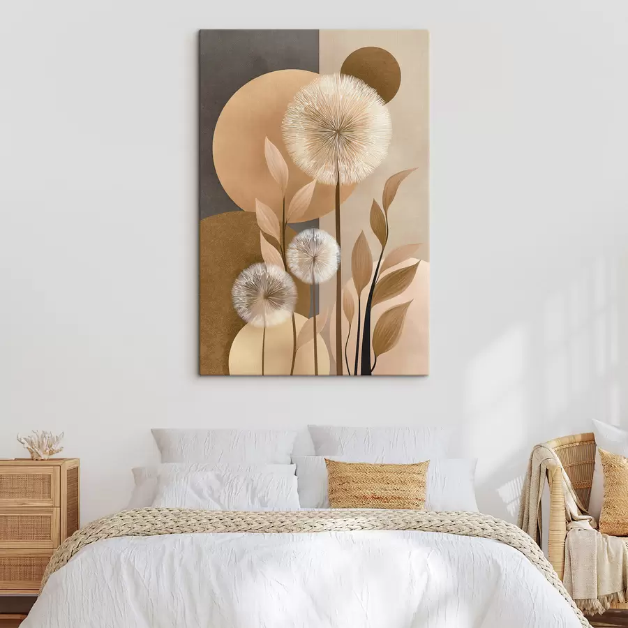 Fototapete Abstraktion mit Löwenzahn s48283