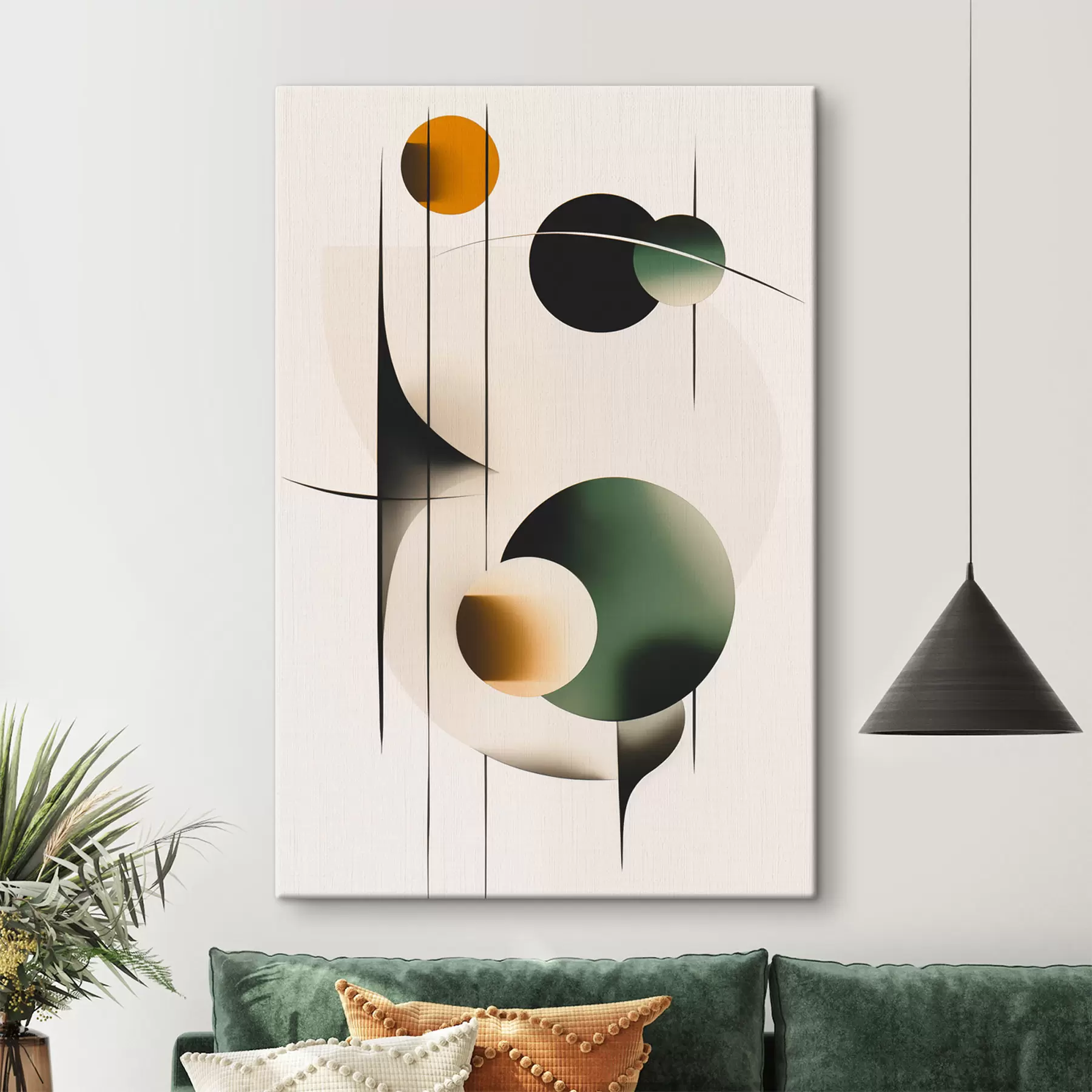 Fototapete Abstraktion mit Kreisen s48285