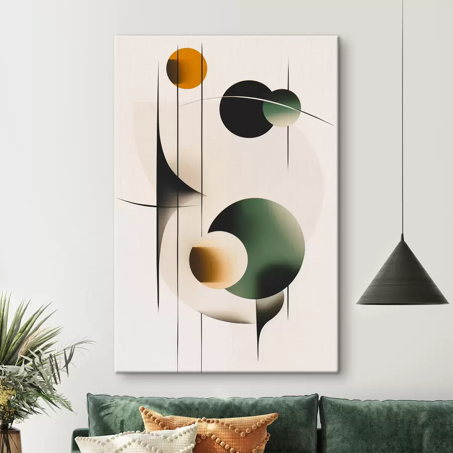 Fototapete Abstraktion mit Kreisen s48285