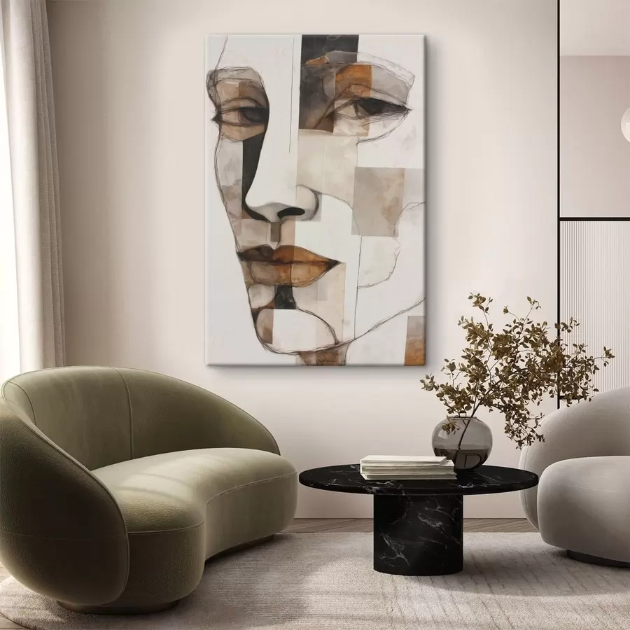 Fototapete Abstraktes Gesicht s48515