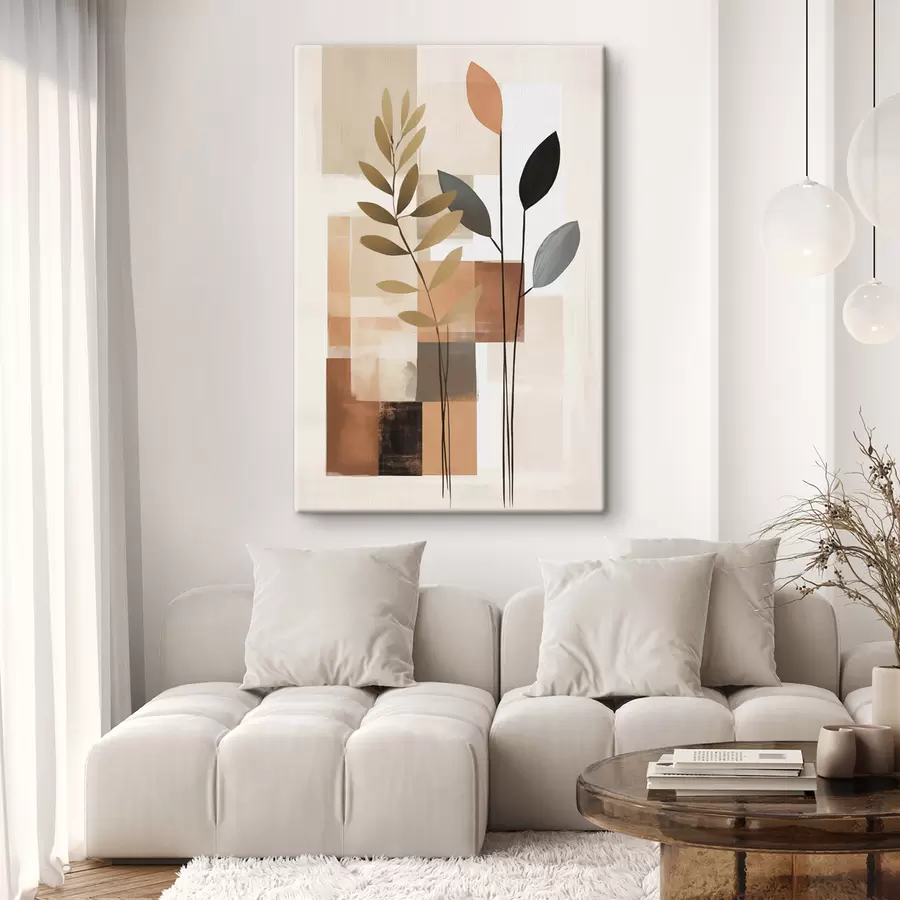 Fototapete Abstrakte botanische Komposition s48516