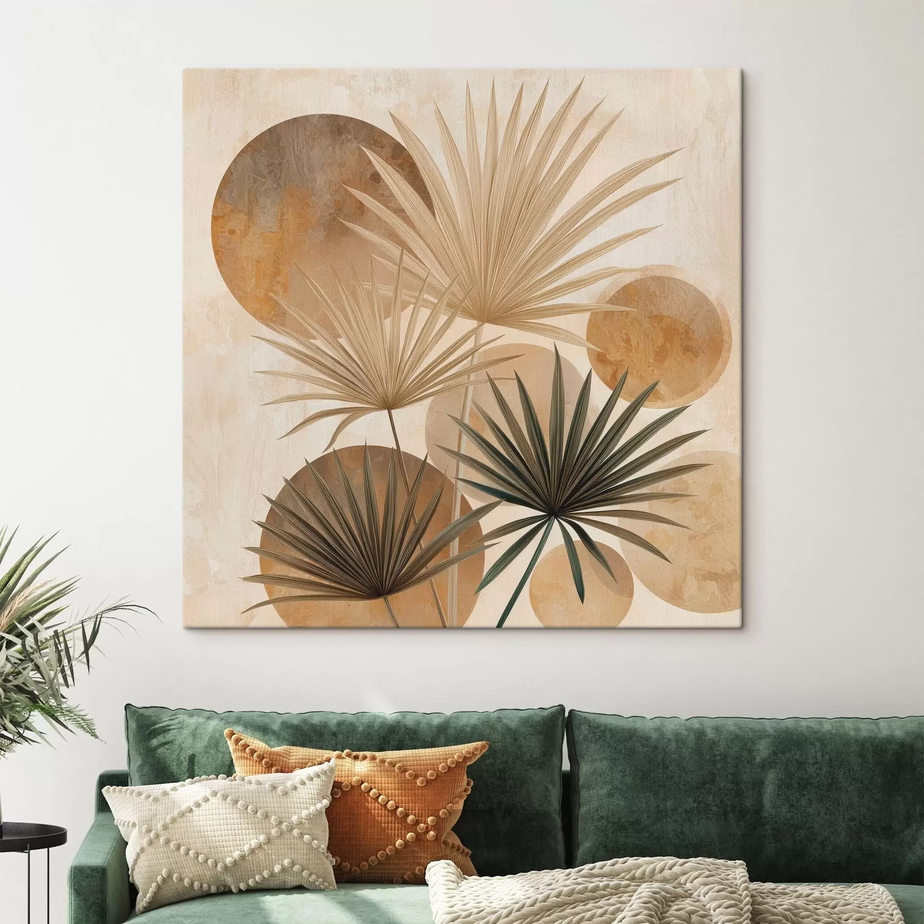 Fototapete Abstrakte Palmenblätter s48518