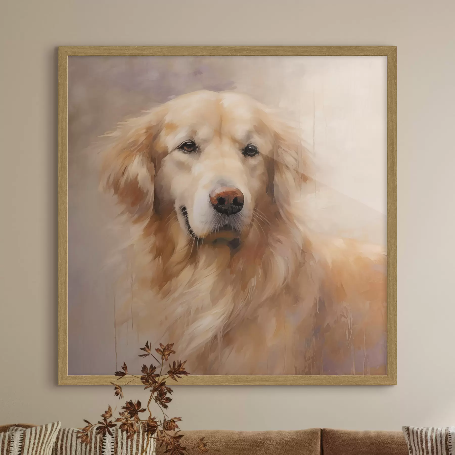 Fototapete Porträt eines Retrievers f48222