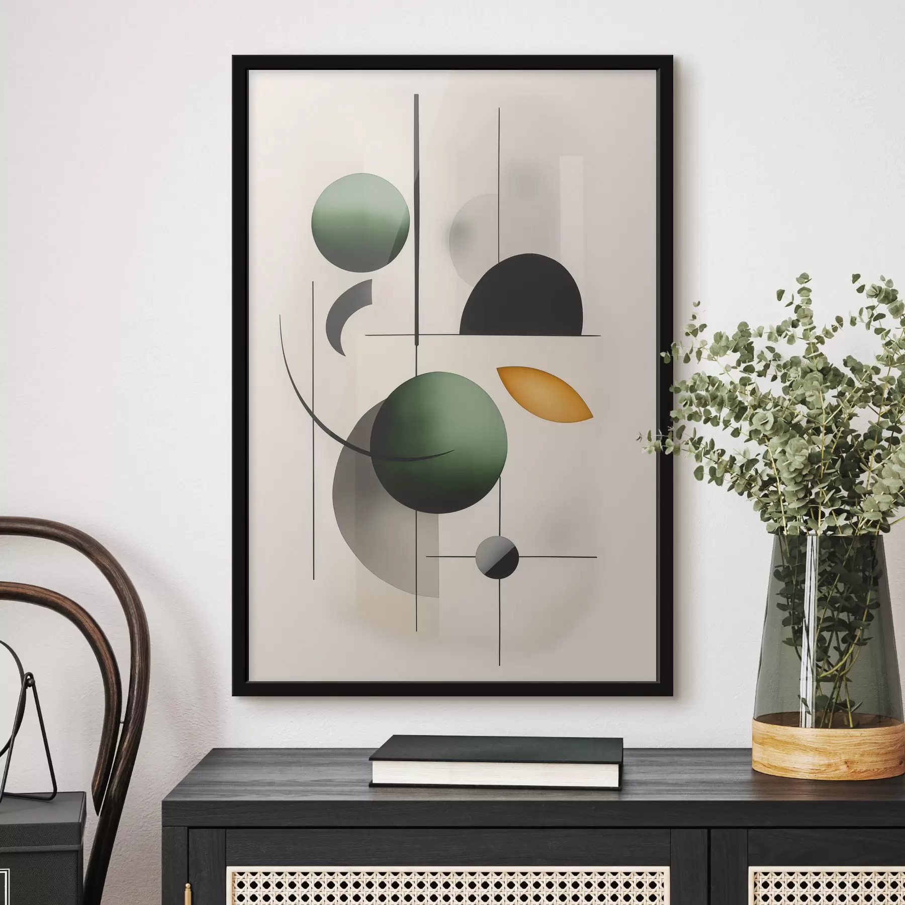 Fototapete Abstraktion mit Kreisen f48284