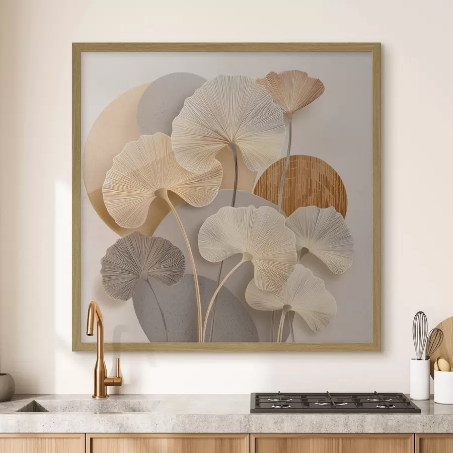 Fototapete Abstrakte Ginkgoblätter f48509