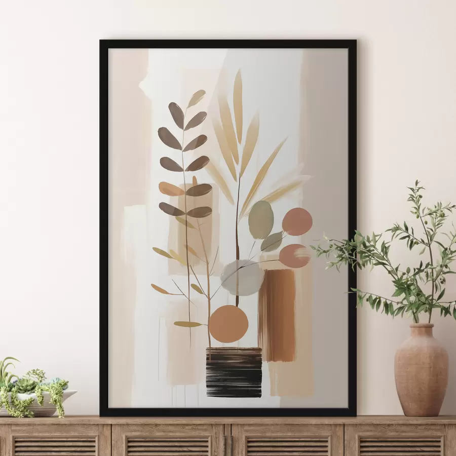 Fototapete Abstrakte botanische Komposition f48517