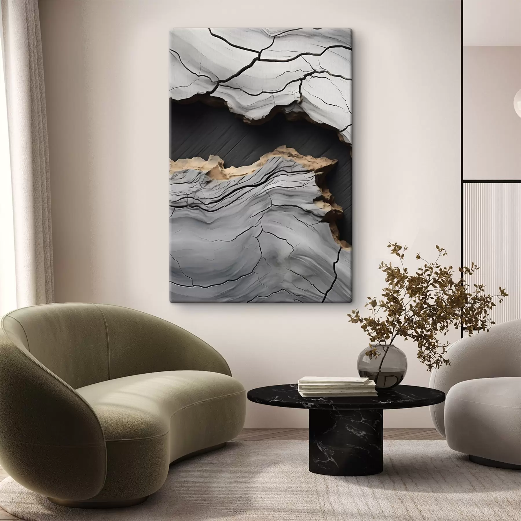 Fototapete Die Tiefe des Steins s48541