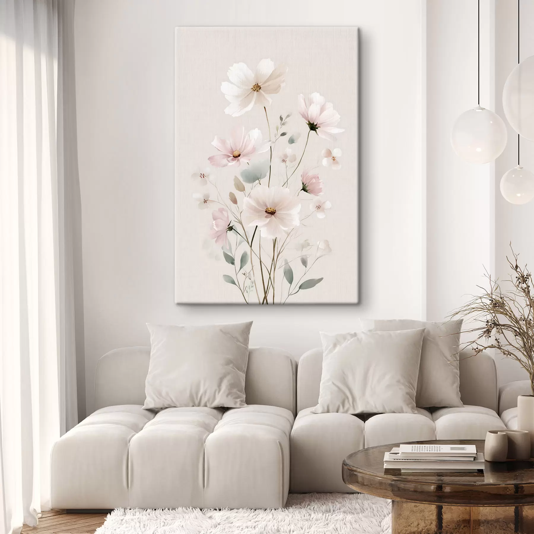 Fototapete zarte Wildblumen s48533