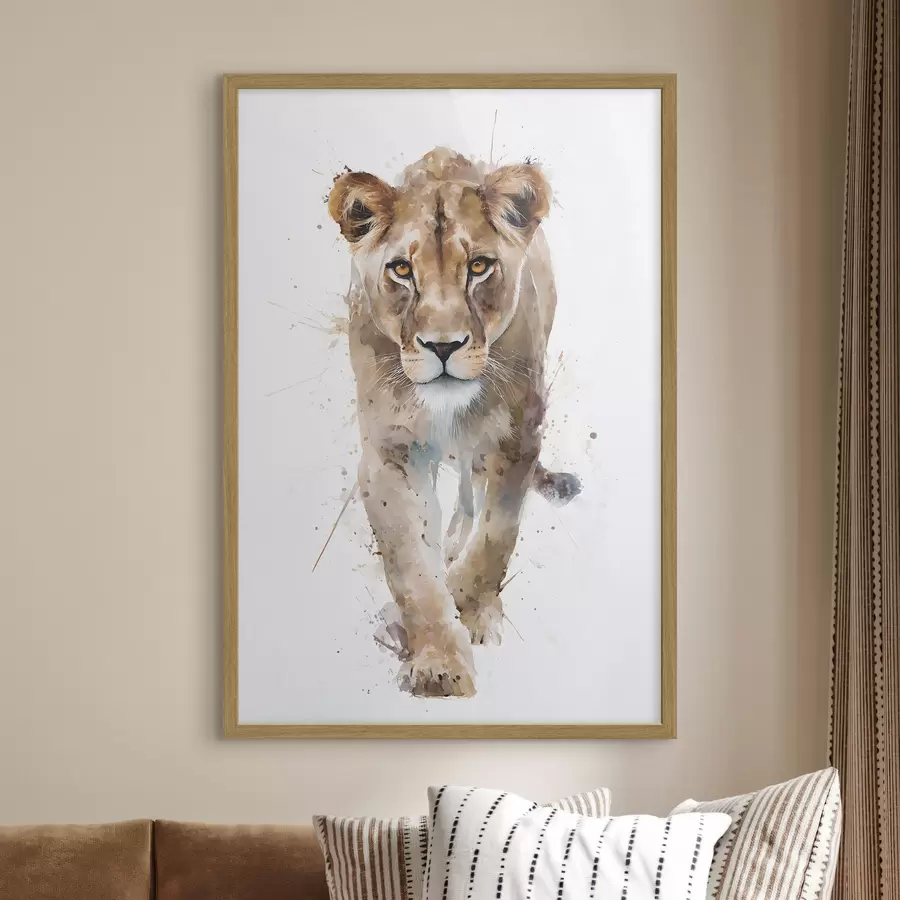 Fototapete ein blühender Aprikosenast im Aquarellstil f48526