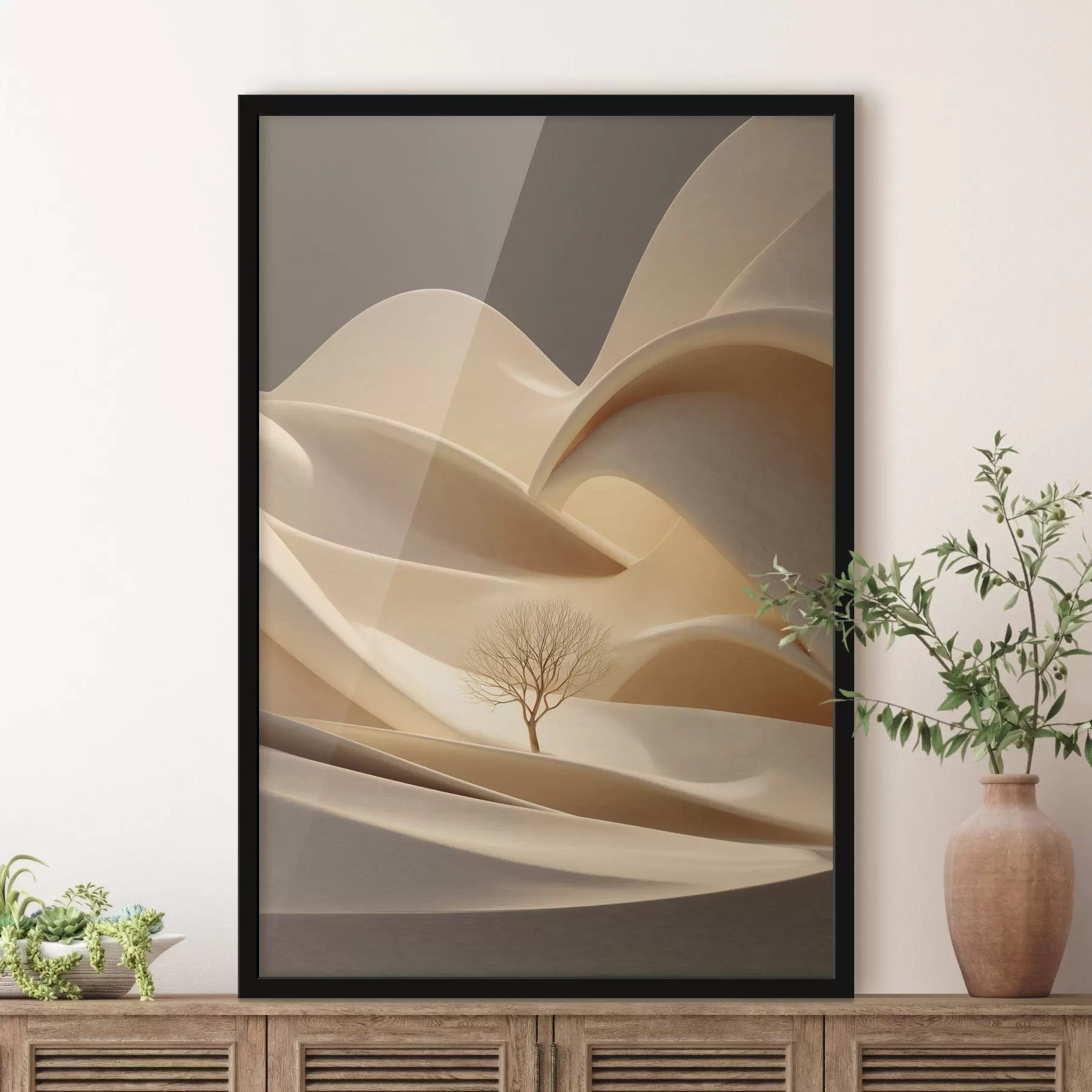 Fototapete ein mächtiger Löwe im Aquarellstil f48530