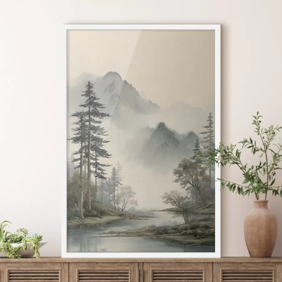 Fototapete eine Löwin im Aquarellstil f48531