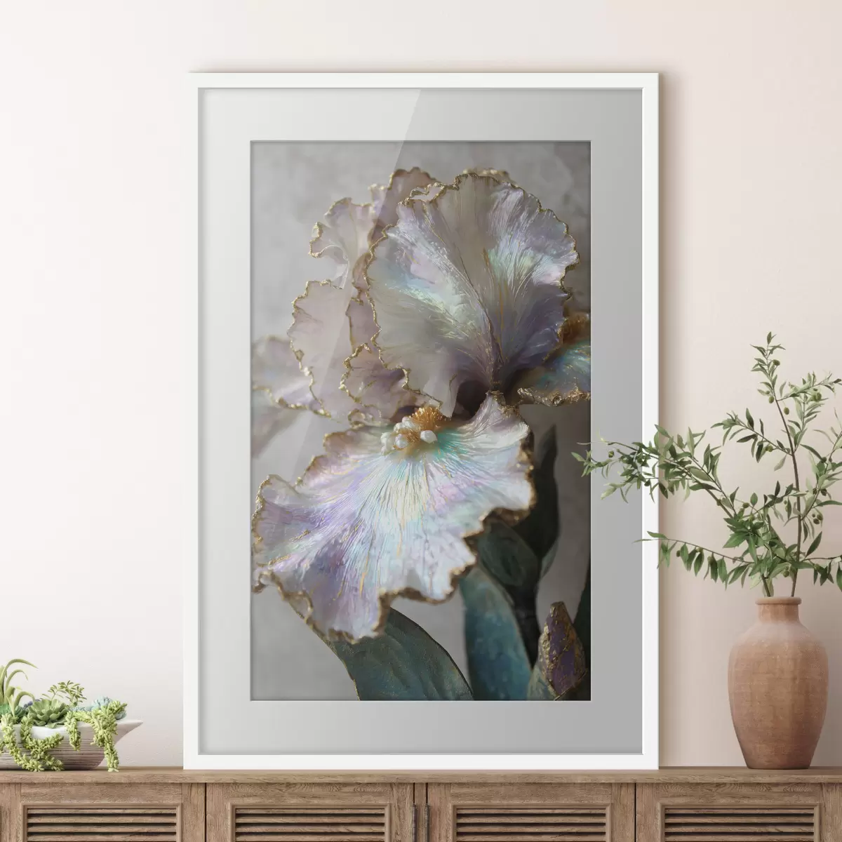 Poster eine surreale Landschaft mit einem Baum f48535