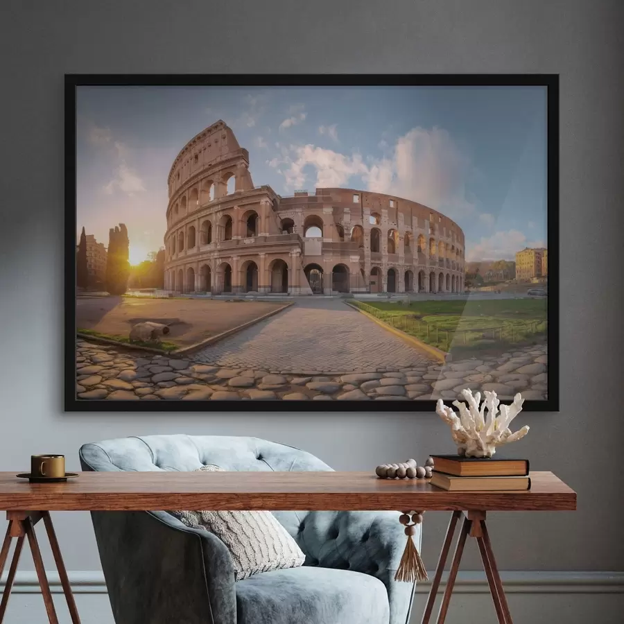 Fototapete ein romantisches Mädchen am Meer, das einen Hut trägt f48552