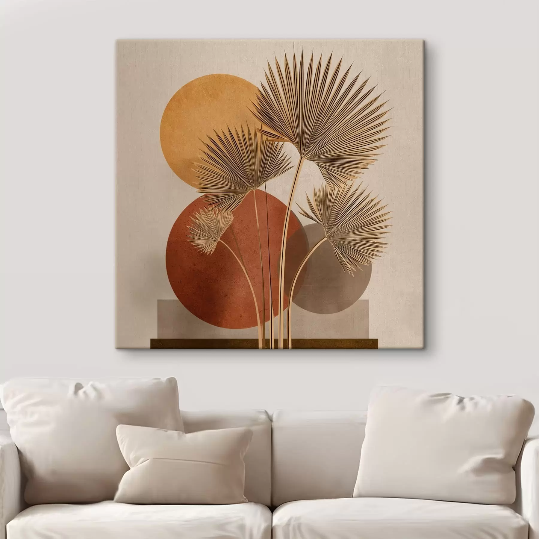 Fototapete Abstrakte Palmenblätter s48558