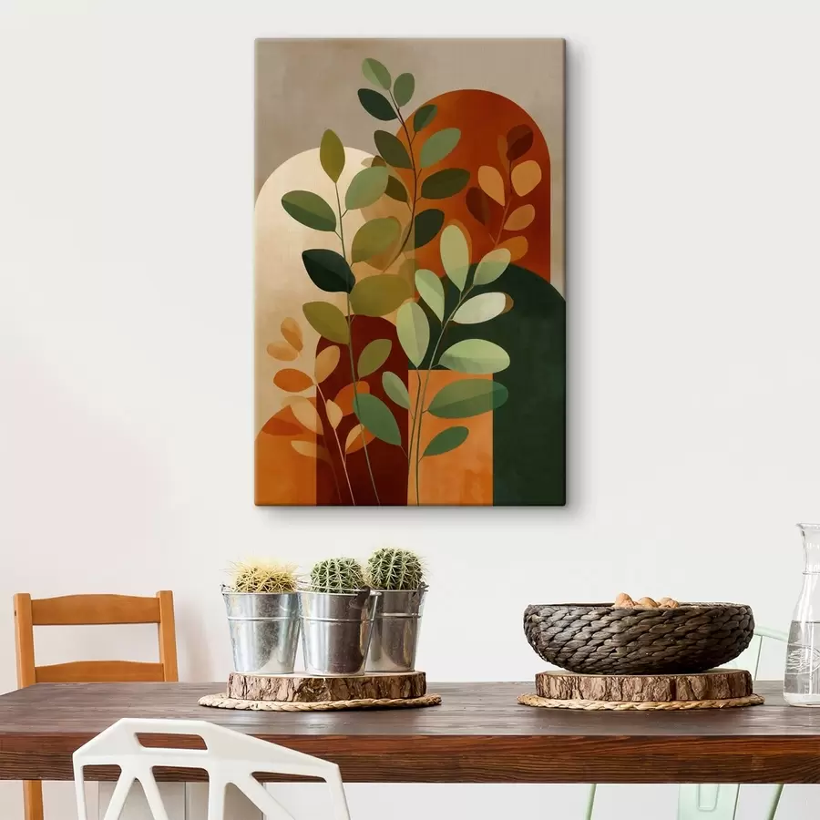 Fototapete Abstrakte Pflanzenblätter s48560