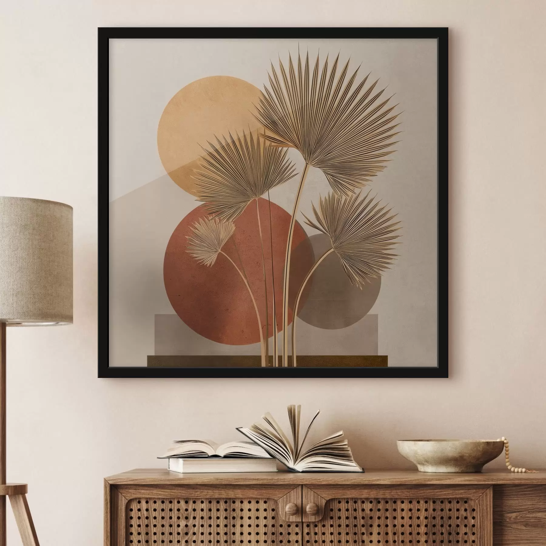 Fototapete Abstrakte Palmenblätter f48558