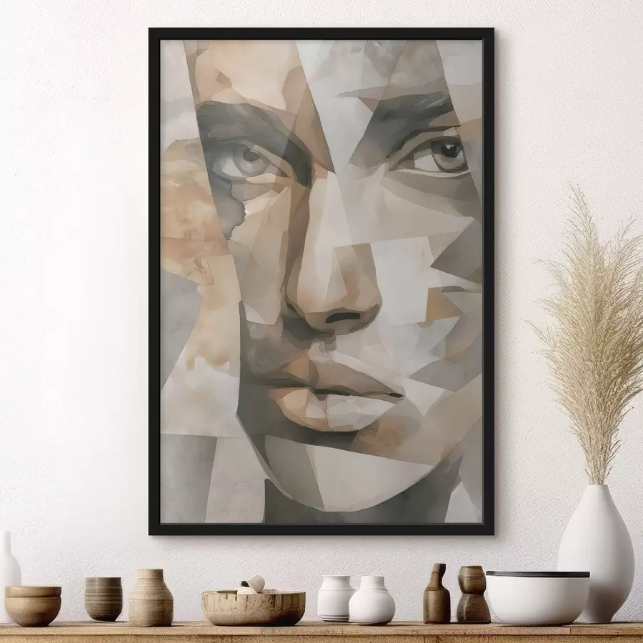 Fototapete Abstraktes Gesicht f48562