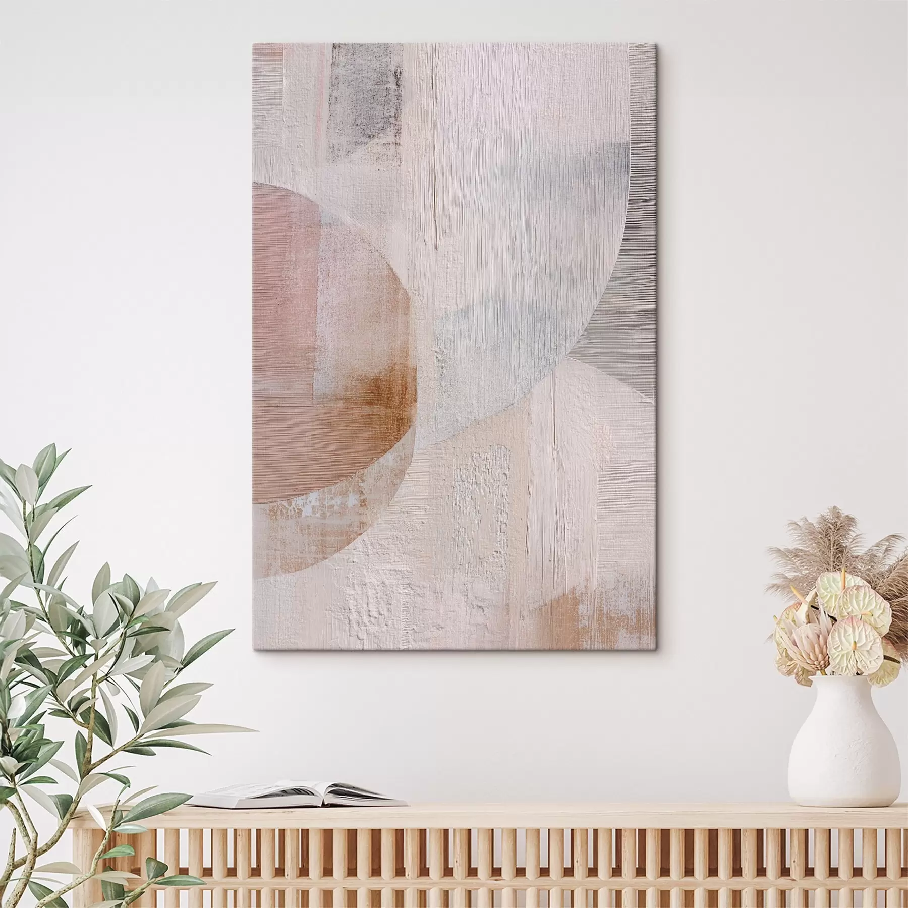 Fototapete Strukturierter Hintergrund mit überlagerten Elementen im Stil der zeitgenössischen Malerei s48190