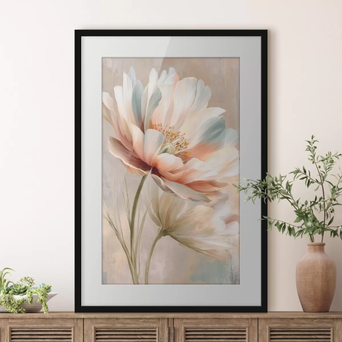 Poster Blütenblätter und Zartheit f48184