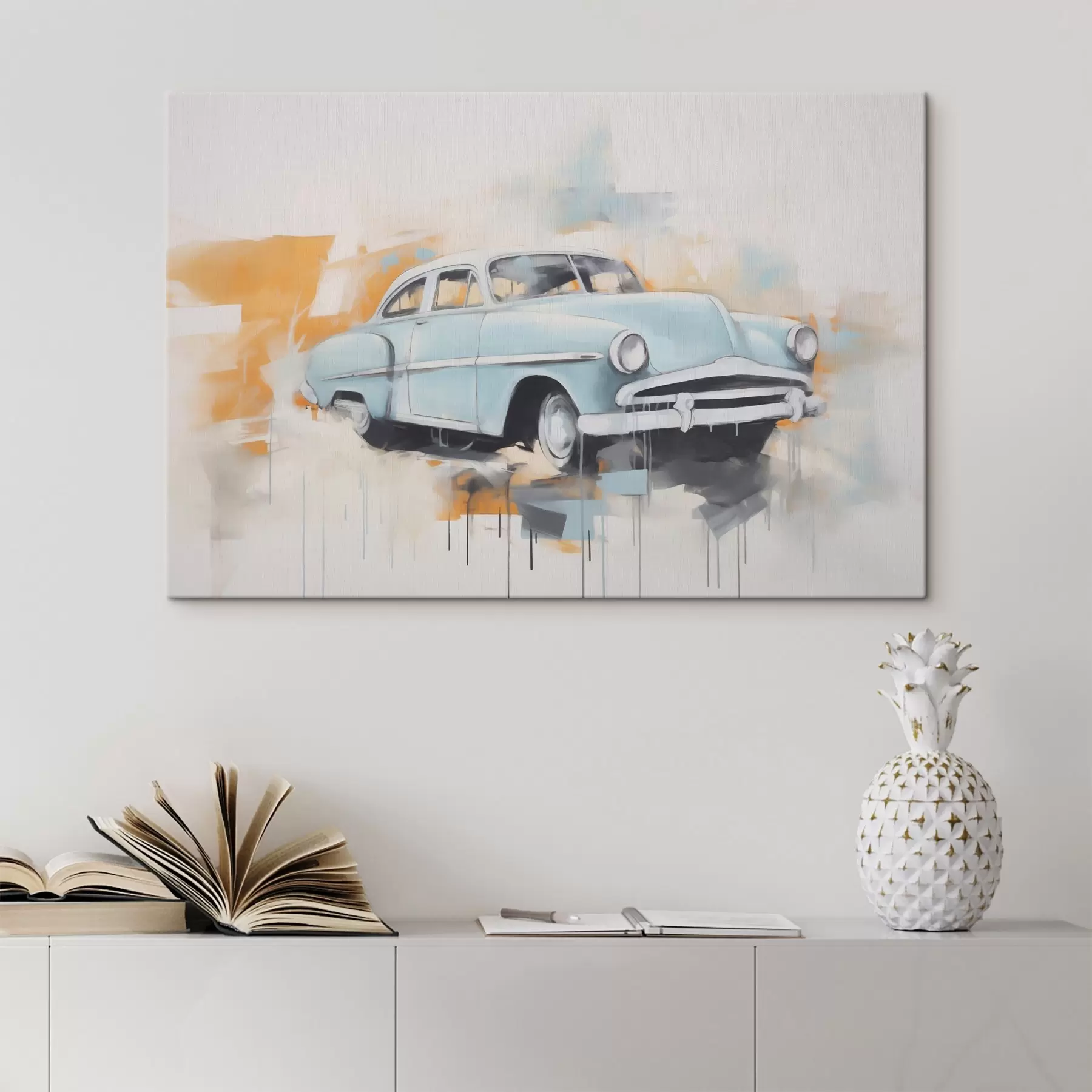 Fototapete Abstraktion mit einem Auto s48595