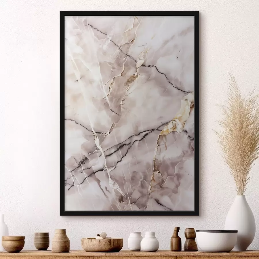 Fototapete Marmorstruktur, beige f48571