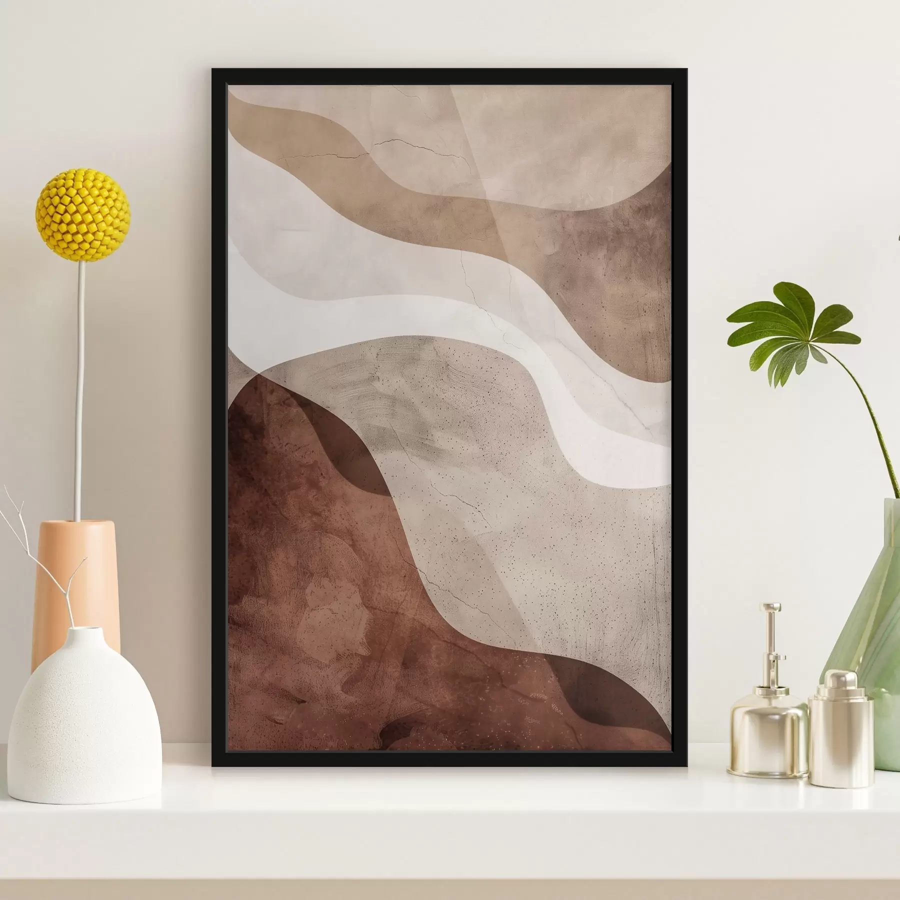 Fototapete Moderne Abstraktion, warme Farbtöne f48580