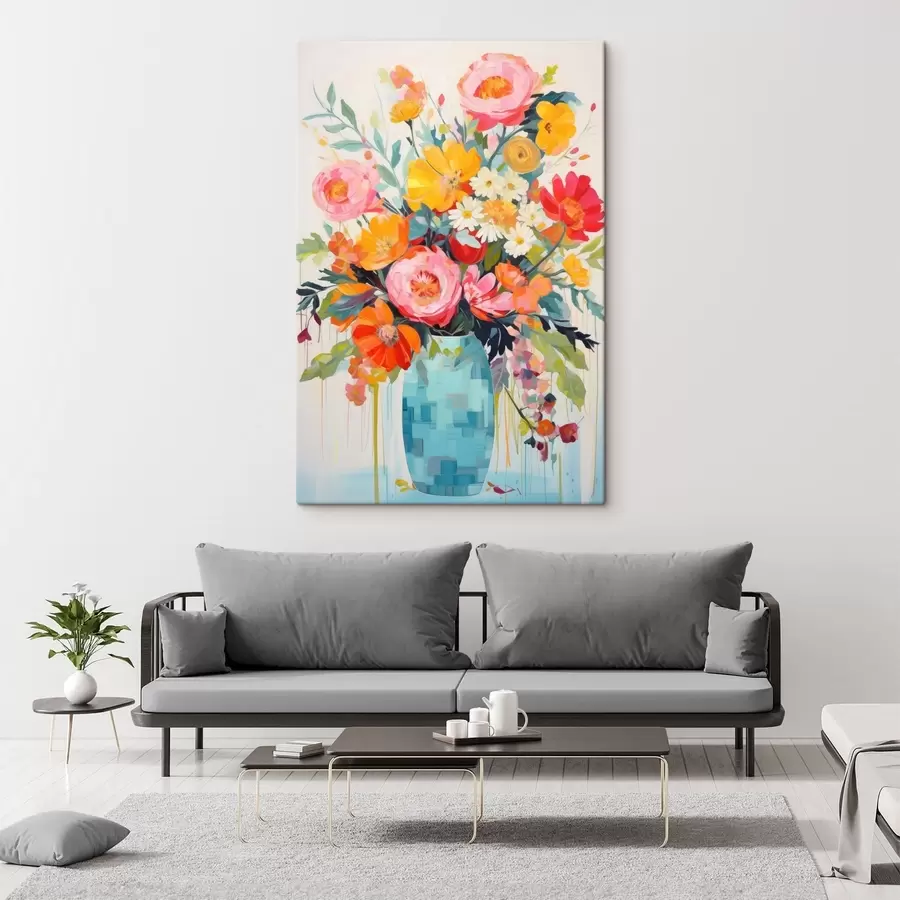 Fototapete Leuchtende Blumen s48643