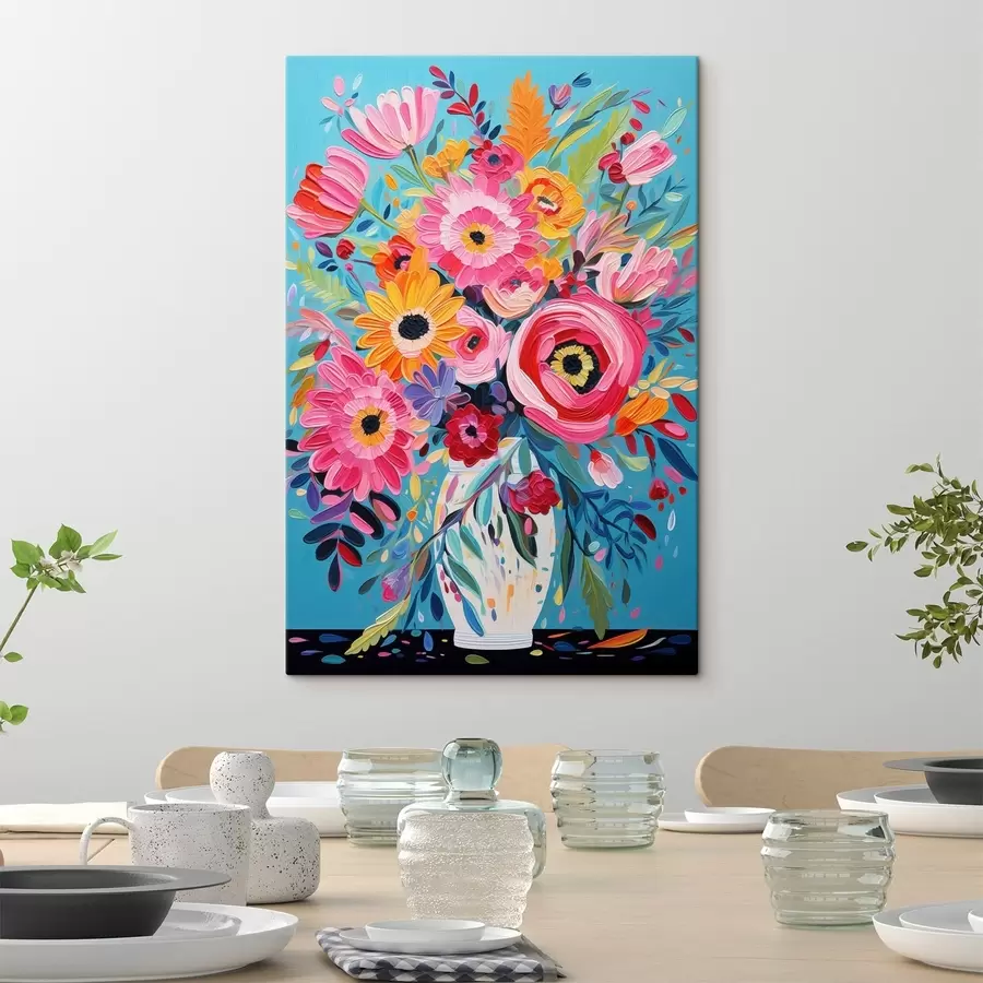 Fototapete Leuchtende Blumen s48644