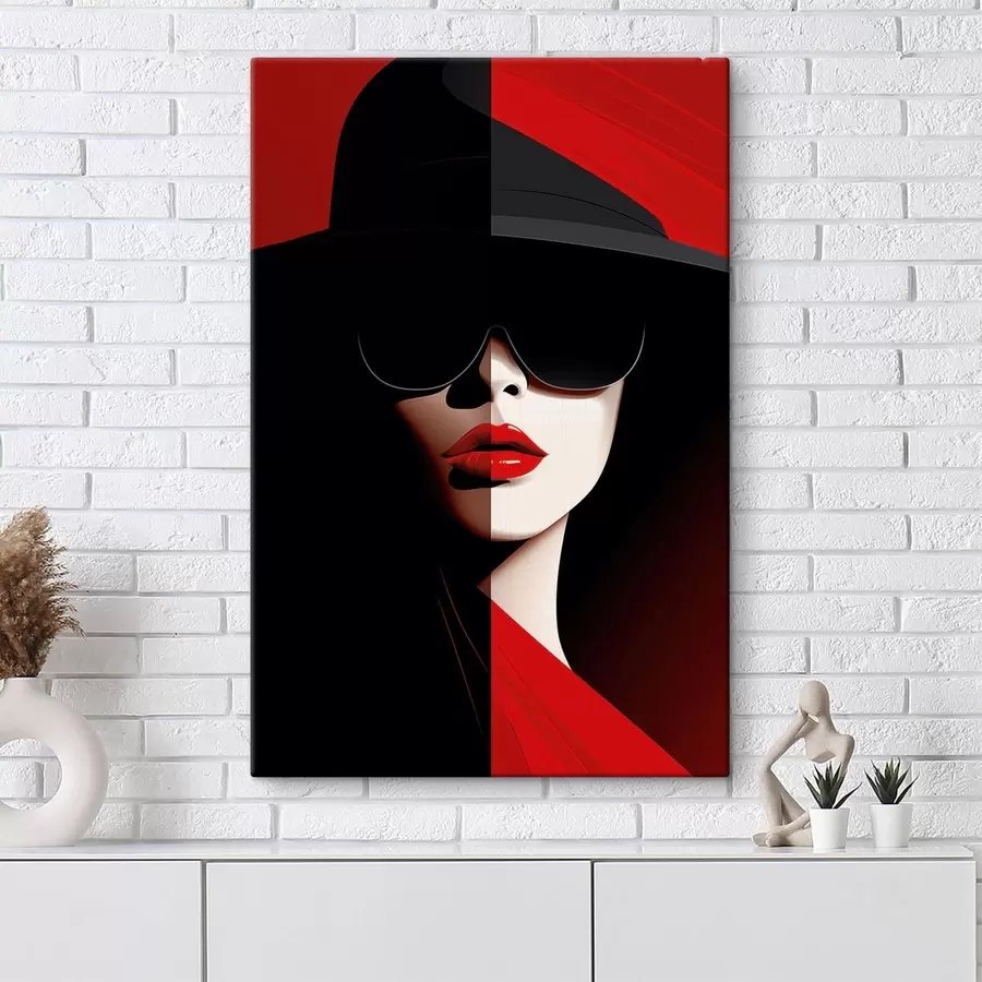 Fototapete Frau mit Hut s48649