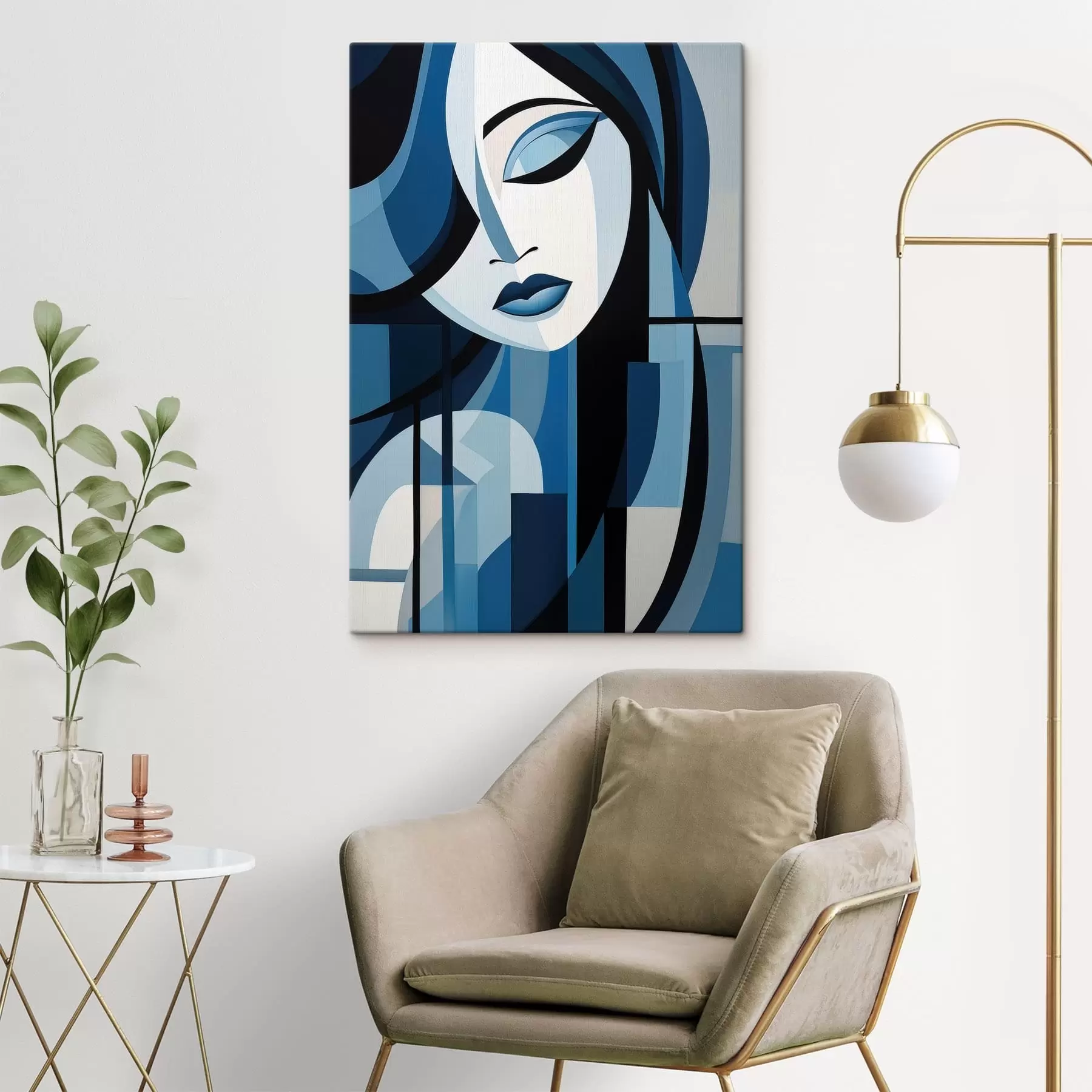 Fototapete Abstraktes Gesicht s48661