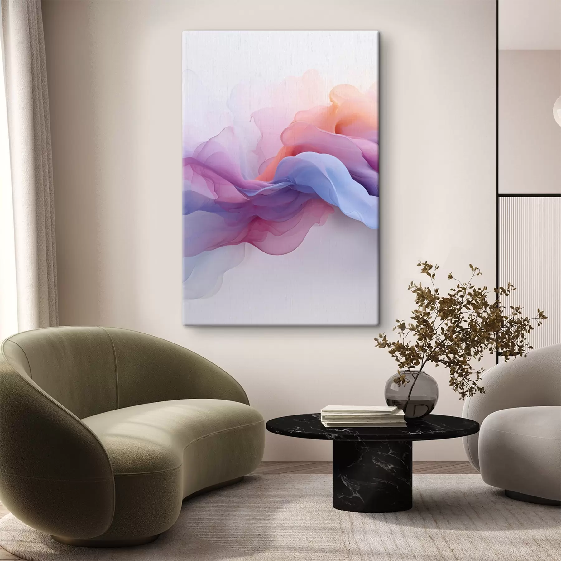 Fototapete Abstrakt in Rosa und Lila s48637