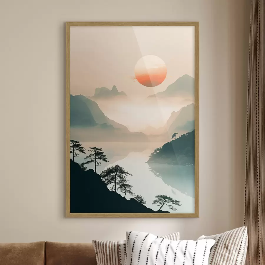 Fototapete Bambuszweige, im orientalischen Stil f48632