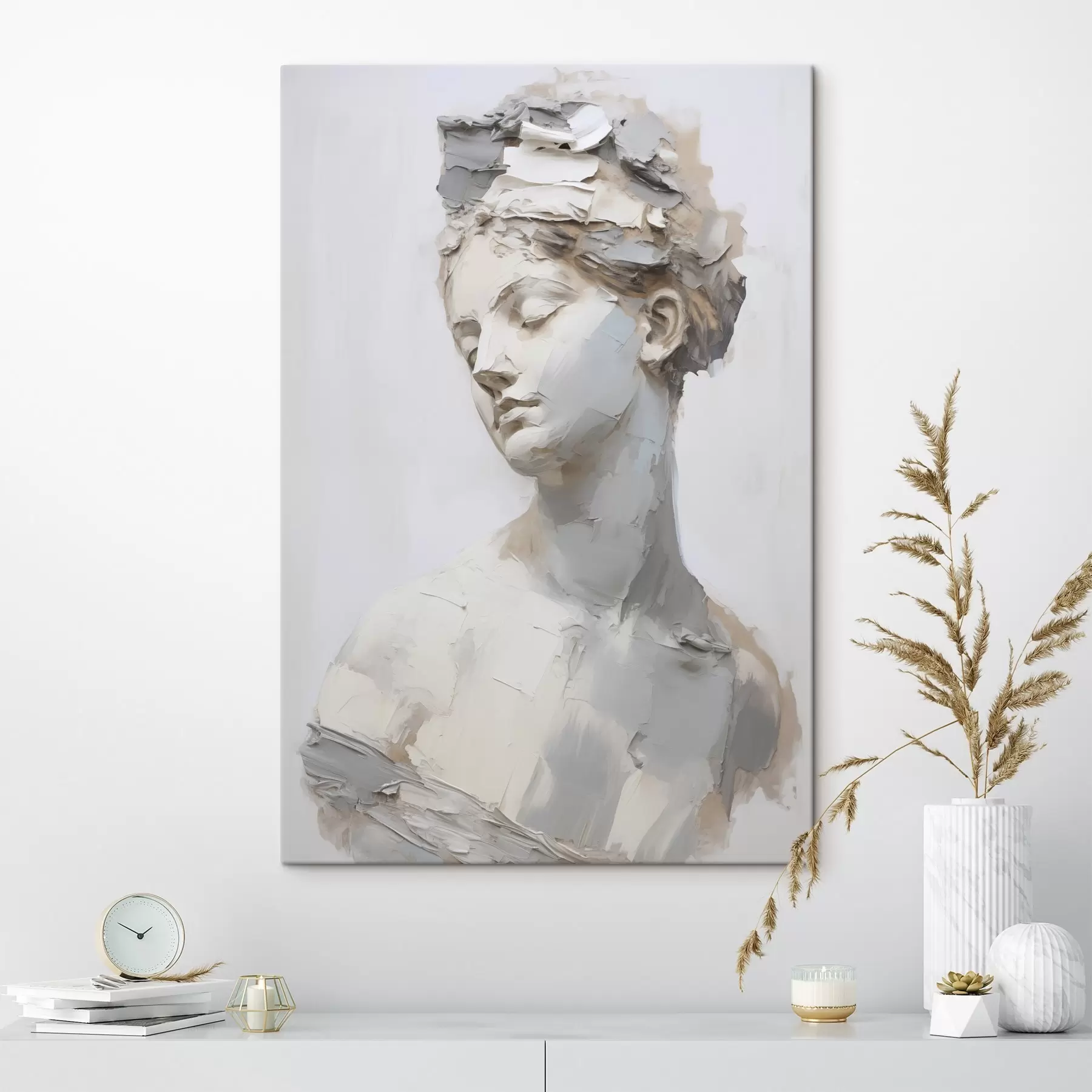 Fototapete Antike Frauenbüste, nach einem Gemälde s48670