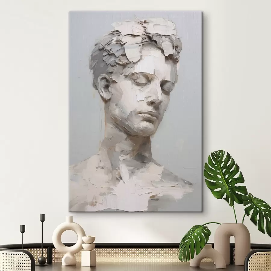 Fototapete Antike Männerbüste, nach einem Gemälde s48671