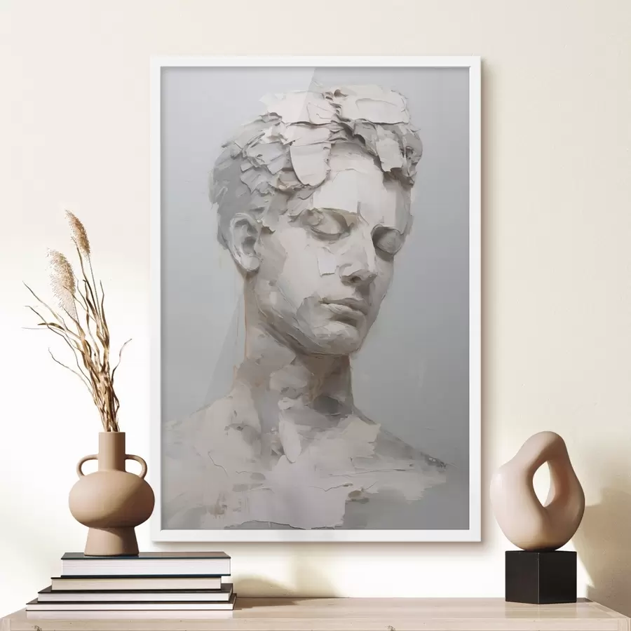 Fototapete Antike Männerbüste, nach einem Gemälde f48671